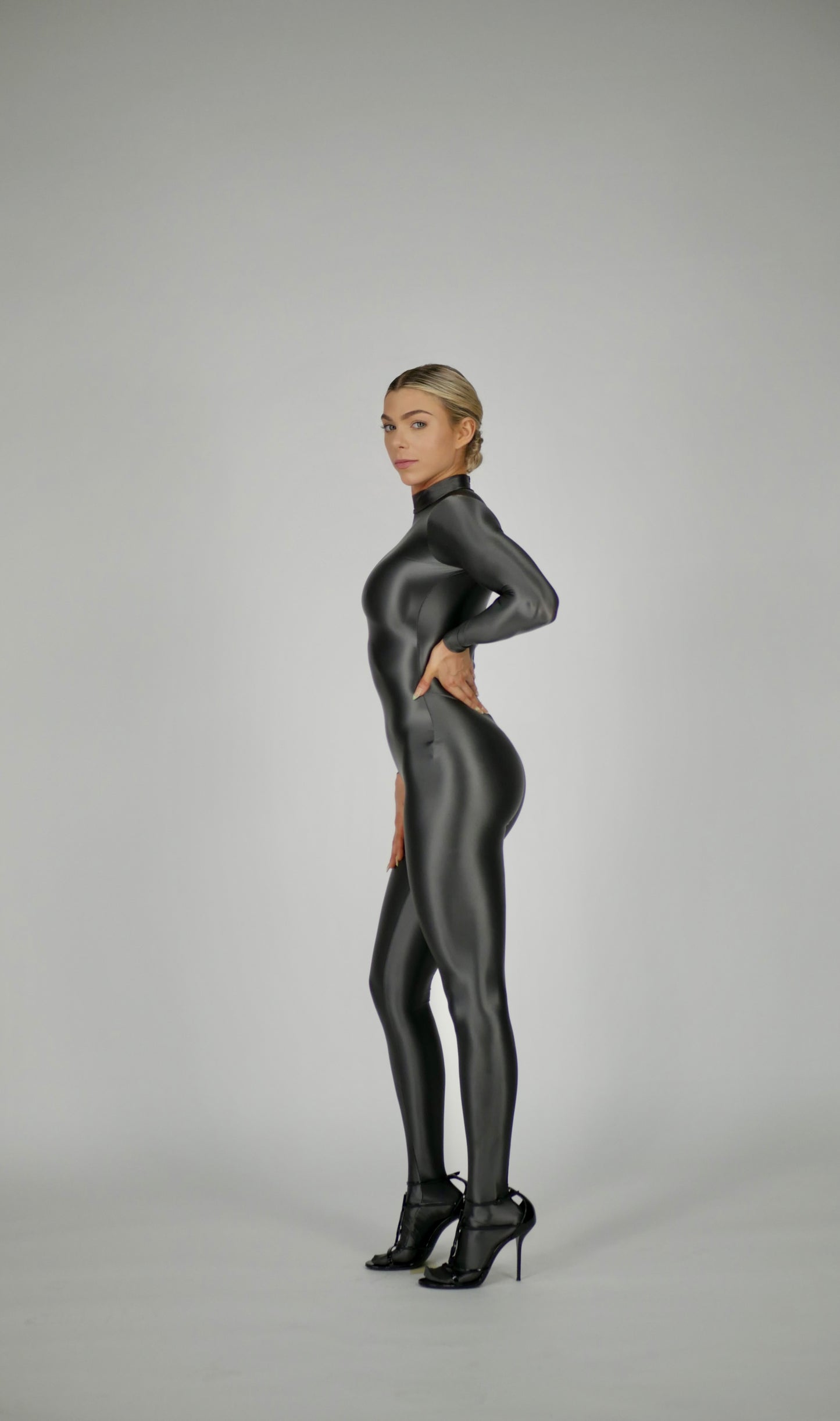 Catsuit Metallic Gray